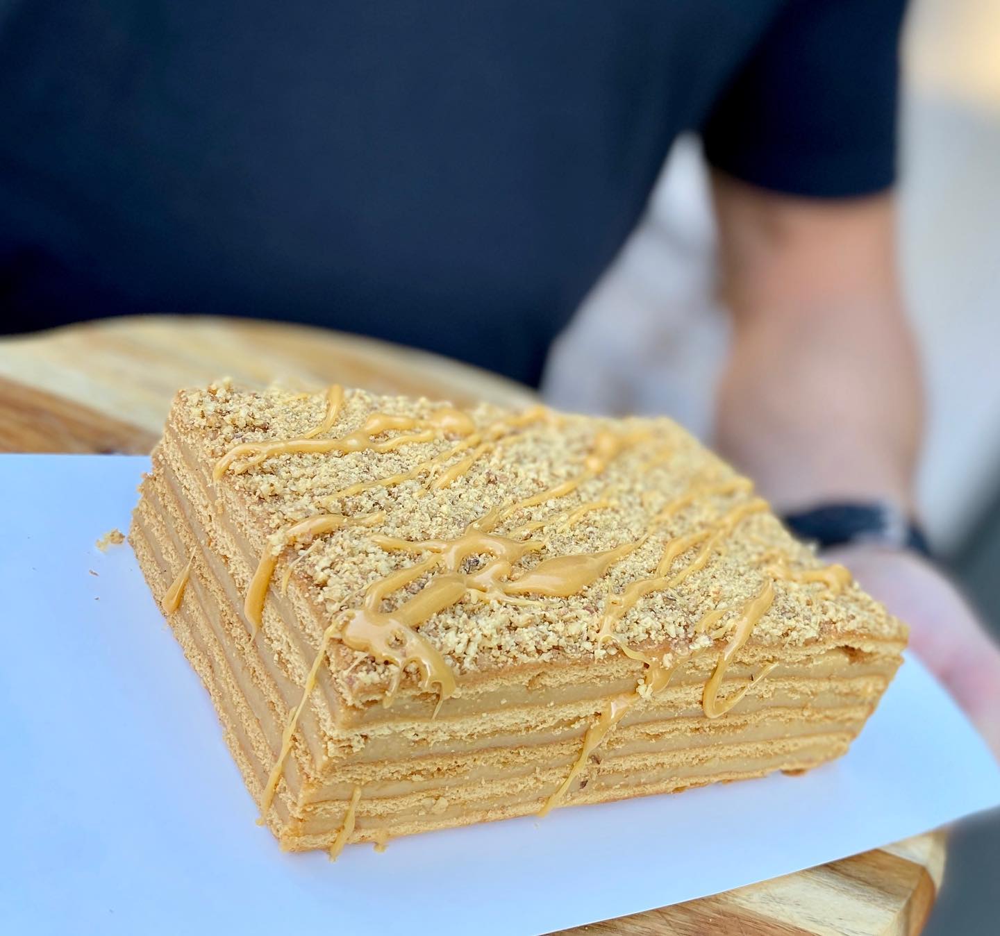 Original Caramel Honey Cake with Walnuts - BIG BOX